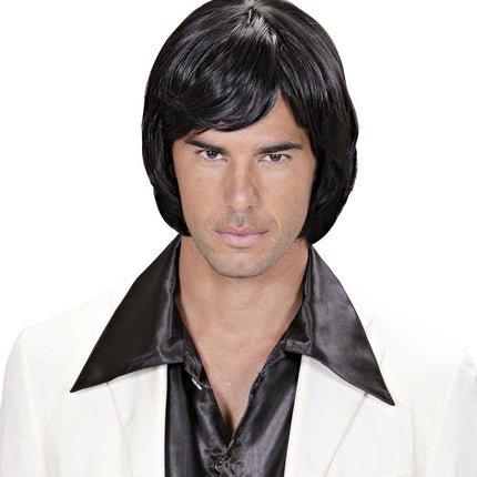 Widmann Milano Party Fashion Dream Hair Pruik Adam Zwart