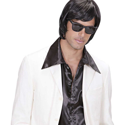 Widmann Milano Party Fashion Dream Hair Pruik Adam Zwart