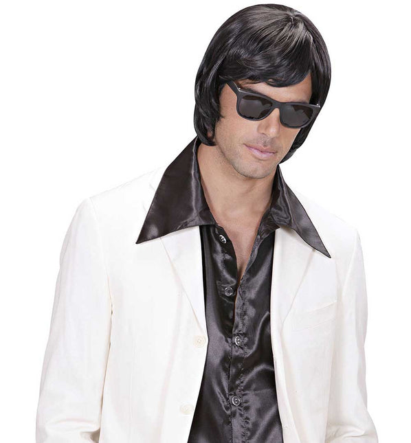 Widmann Milano Party Fashion Dream Hair Pruik Adam Zwart