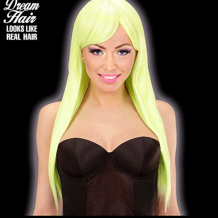 Widmann Milano Party Fashion Dream Hair Pruik Fashion Neon Geel