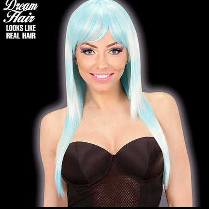 Widmann Milano Party Fashion Dream Hair Pruik Fashion Turquoise
