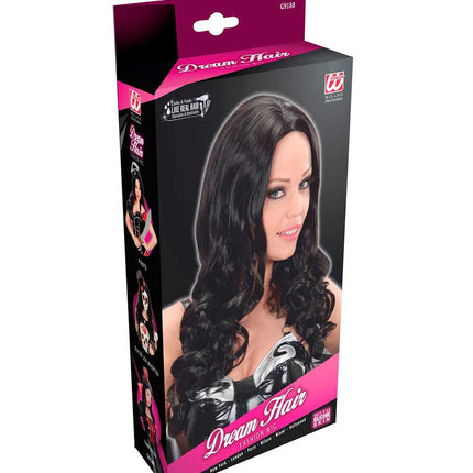 Widmann Milano Party Fashion Dream Hair Pruik Gisele Zwart