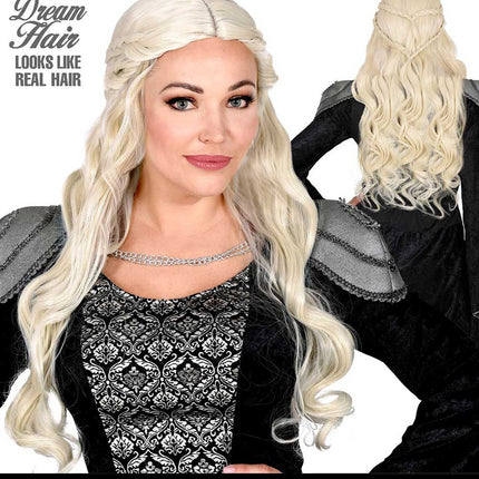 Widmann Milano Party Fashion Dream Hair Pruik Koningin Blond