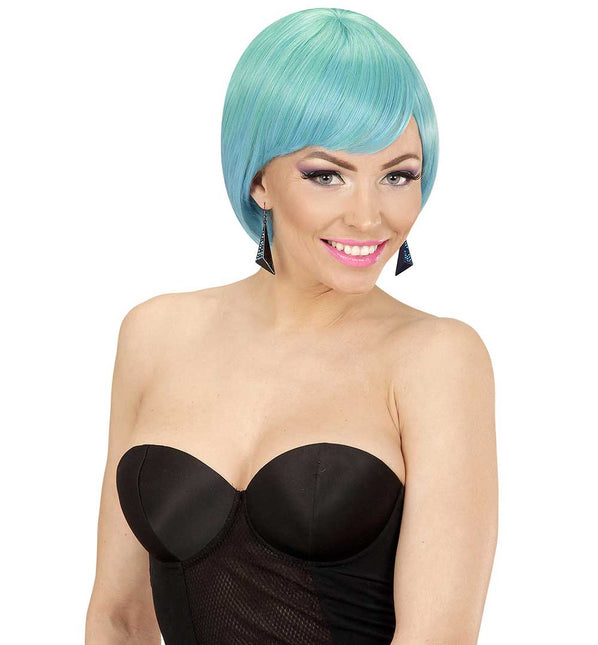 Widmann Milano Party Fashion Dream Hair Pruik Melange Aqua