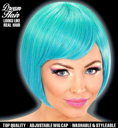 Widmann Milano Party Fashion Dream Hair Pruik Melange Aqua