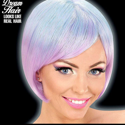 Widmann Milano Party Fashion Dream Hair Pruik Melange Blauw Paars