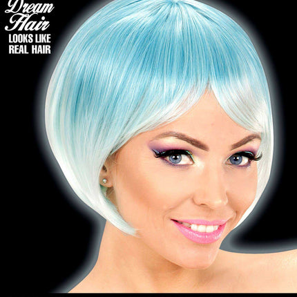 Widmann Milano Party Fashion Dream Hair Pruik Melange Blauw Turquiose
