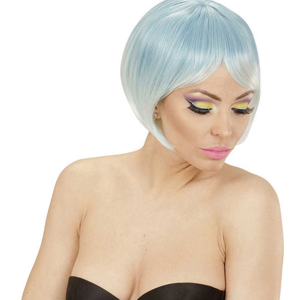 Widmann Milano Party Fashion Dream Hair Pruik Melange Blauw Turquiose
