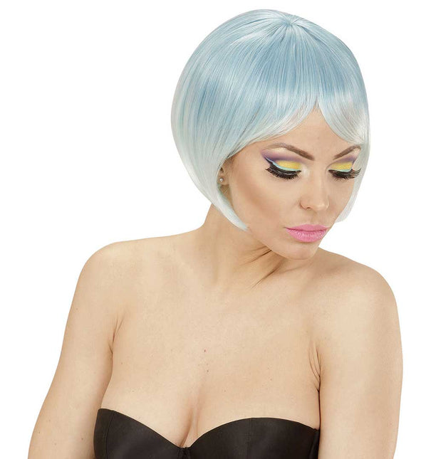 Widmann Milano Party Fashion Dream Hair Pruik Melange Blauw Turquiose