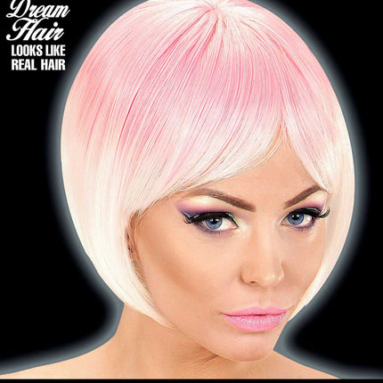 Widmann Milano Party Fashion Dream Hair Pruik Melange Roze Wit