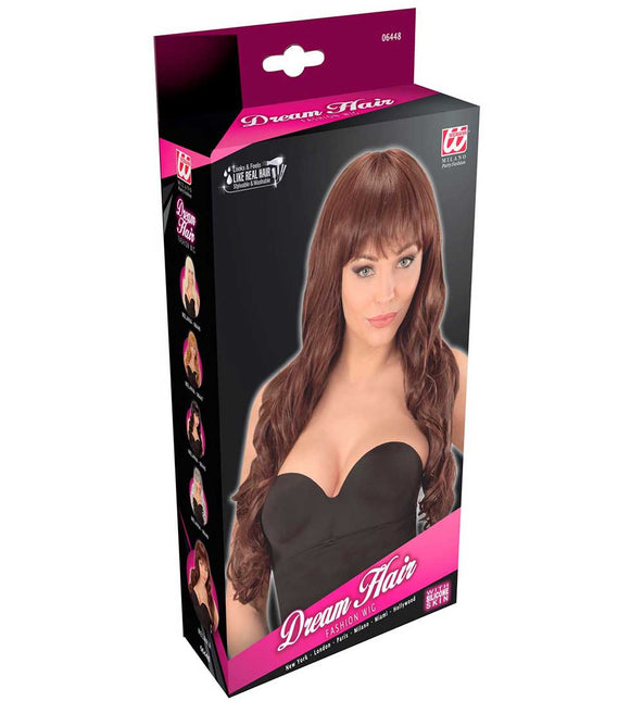 Widmann Milano Party Fashion Dream Hair Pruik Melania Bruin
