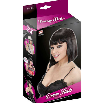 Widmann Milano Party Fashion Dream Hair Pruik Noemie Zwart