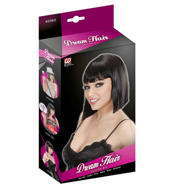 Widmann Milano Party Fashion Dream Hair Pruik Noemie Zwart