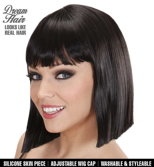 Widmann Milano Party Fashion Dream Hair Pruik Noemie Zwart
