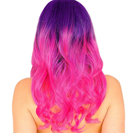 Widmann Milano Party Fashion Dream Hair Pruik Paars Roze