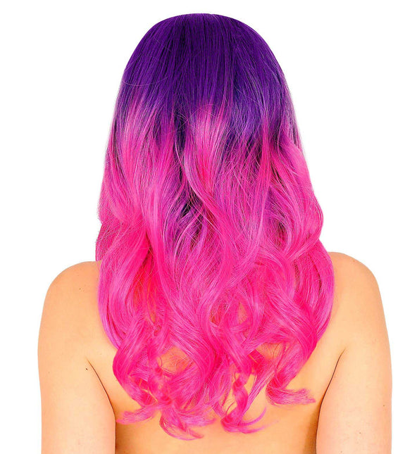 Widmann Milano Party Fashion Dream Hair Pruik Paars Roze