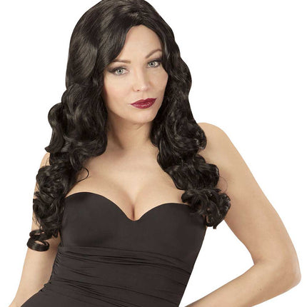 Widmann Milano Party Fashion Dream Hair Pruik Rihanna Zwart