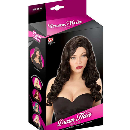 Widmann Milano Party Fashion Dream Hair Pruik Rihanna Zwart