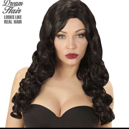 Widmann Milano Party Fashion Dream Hair Pruik Rihanna Zwart
