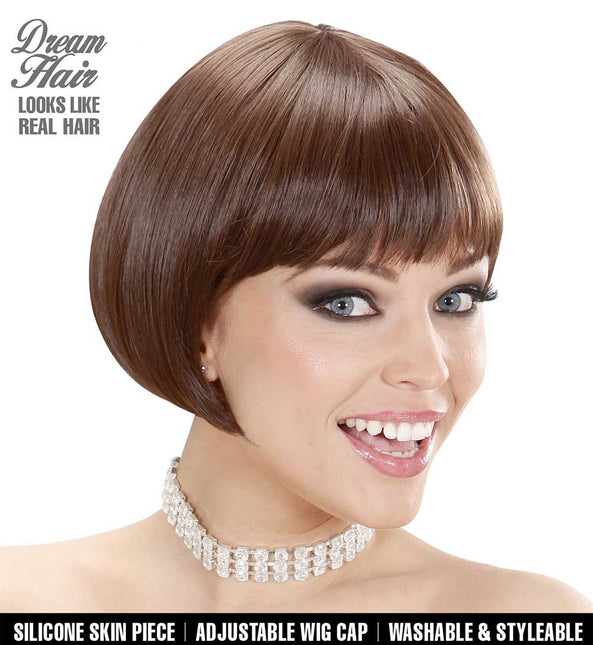 Widmann Milano Party Fashion Dream Hair Pruik Valentina Bruin