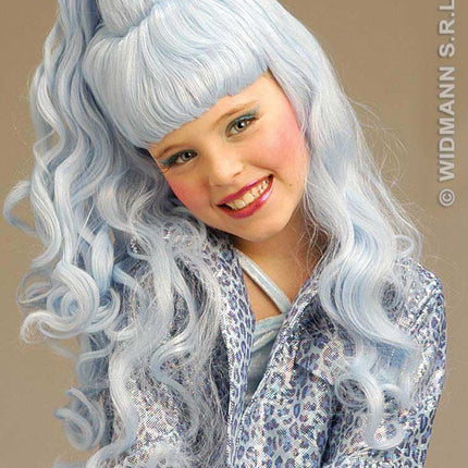 Widmann Milano Party Fashion Kinderpruik Jazz Girls Blauw