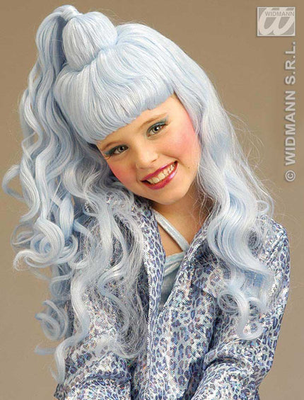 Widmann Milano Party Fashion Kinderpruik Jazz Girls Blauw