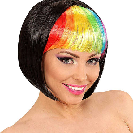 Widmann Milano Party Fashion Rainbow Rave Pruik