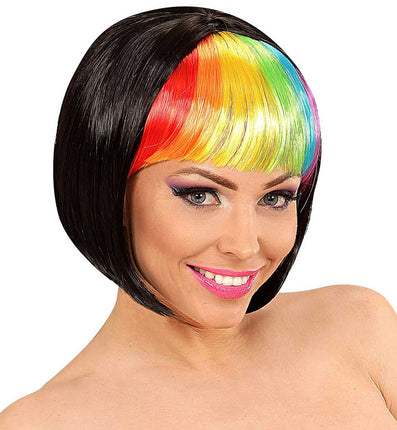 Widmann Milano Party Fashion Rainbow Rave Pruik