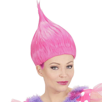 Widmann Milano Party Fashion Roze Trolly Pruik