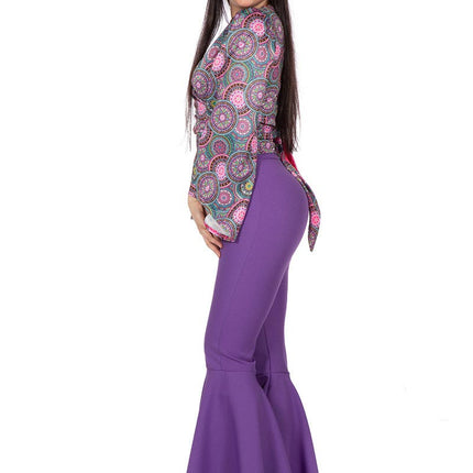 Wilbers & Wilbers Blouse Flower Power Paars Dames