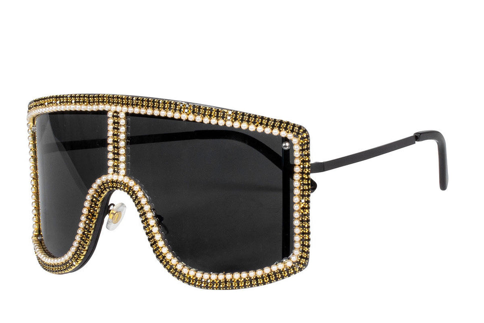 Wilbers & Wilbers Bril Fout Groot Zwart Met Steentjes