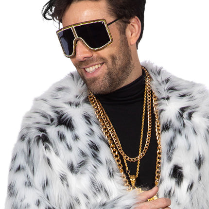 Wilbers & Wilbers Bril Fout Groot Zwart Met Steentjes