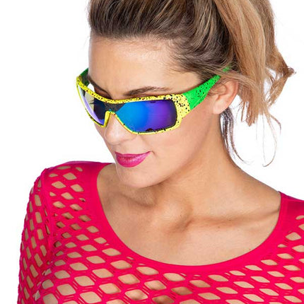 Wilbers & Wilbers Bril Neon Geel 80's