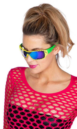 Wilbers & Wilbers Bril Neon Geel 80's