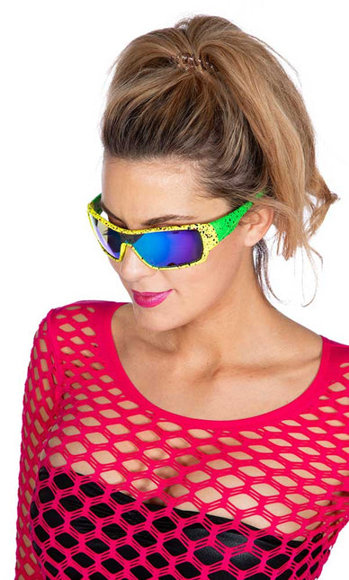 Wilbers & Wilbers Bril Neon Geel 80's