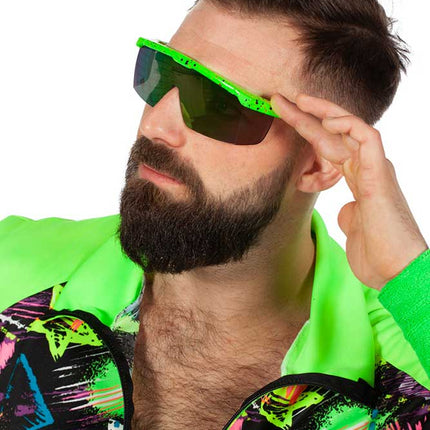 Wilbers & Wilbers Bril Neon Groen 80's