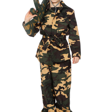 Wilbers & Wilbers Camouflage Soldaat kostuum kind
