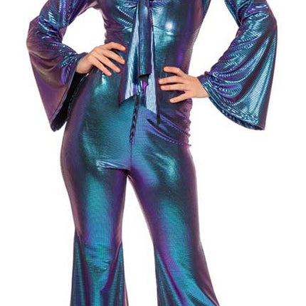 Wilbers & Wilbers Catsuit Disco Paars/Blauw