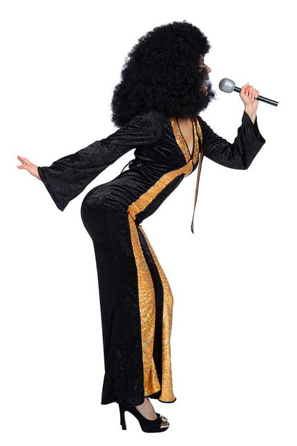 Wilbers & Wilbers Catsuit Disco Zwart/Goud