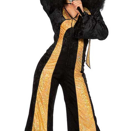 Wilbers & Wilbers Catsuit Disco Zwart/Goud