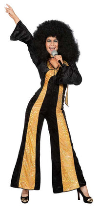 Wilbers & Wilbers Catsuit Disco Zwart/Goud