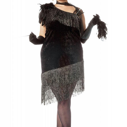 Wilbers & Wilbers Charleston Jurk Plussize Zwart