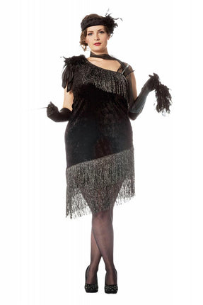 Wilbers & Wilbers Charleston Jurk Plussize Zwart