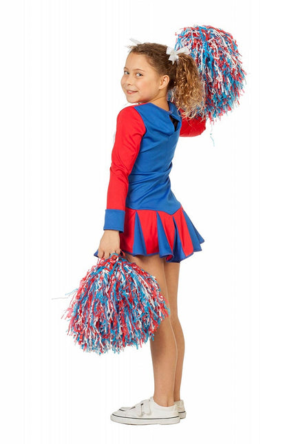 Wilbers & Wilbers Cheerleader Jurkje Meisjes Rood Wit Blauw