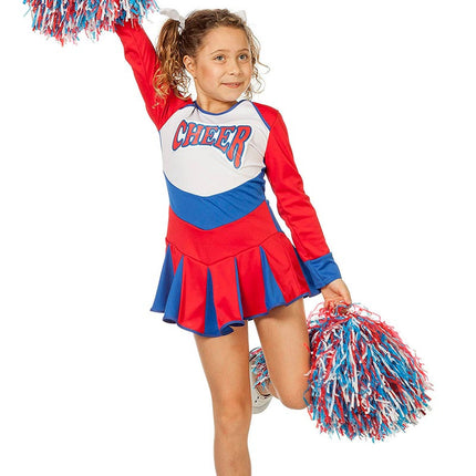 Wilbers & Wilbers Cheerleader Pompom Rood Wit Blauw