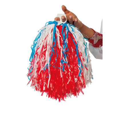 Wilbers & Wilbers Cheerleader Pompom Rood Wit Blauw