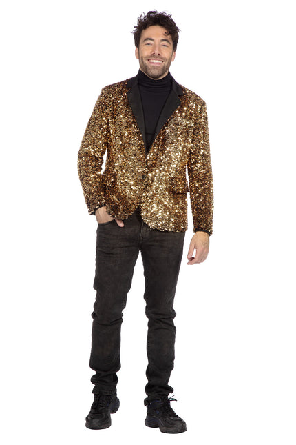 Wilbers & Wilbers Colbert Luxe Pailletten Goud Heren