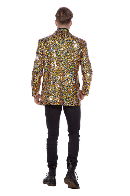 Wilbers & Wilbers Colbert Luxe Pailletten Zwart Goud Zilver Heren