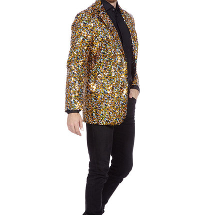 Wilbers & Wilbers Colbert Luxe Pailletten Zwart Goud Zilver Heren