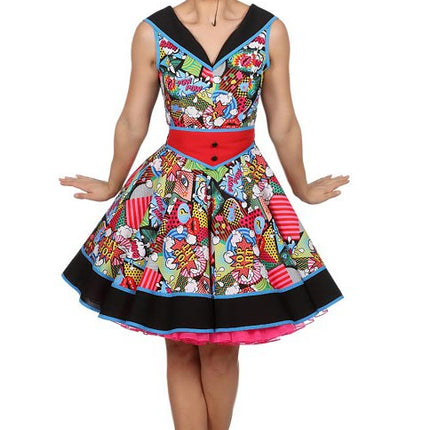 Wilbers & Wilbers Dames Pop-Art Jurkje